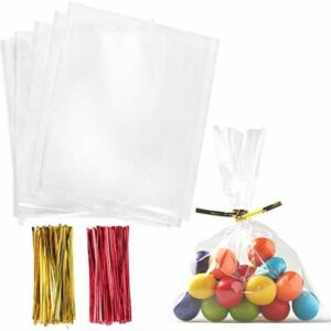 Colored Plastic Party Bags (5" x 7")