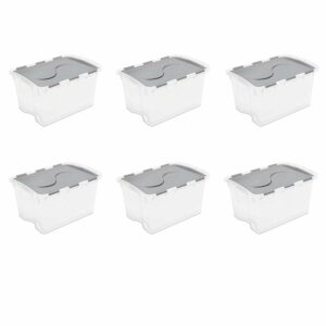 Plastic Hinged-Lid Storage Boxes