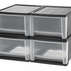 Plastic Stackable Organizers with Drawers